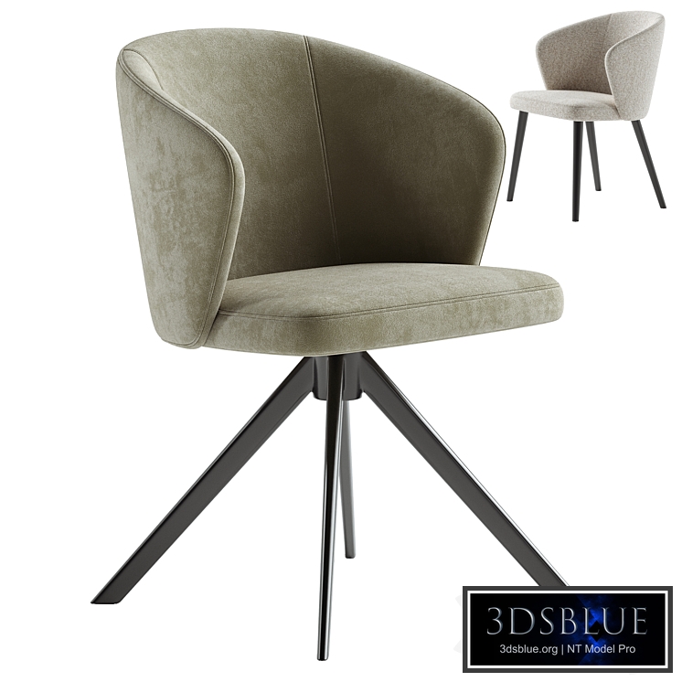 LOT swivel chair & LOT armchair