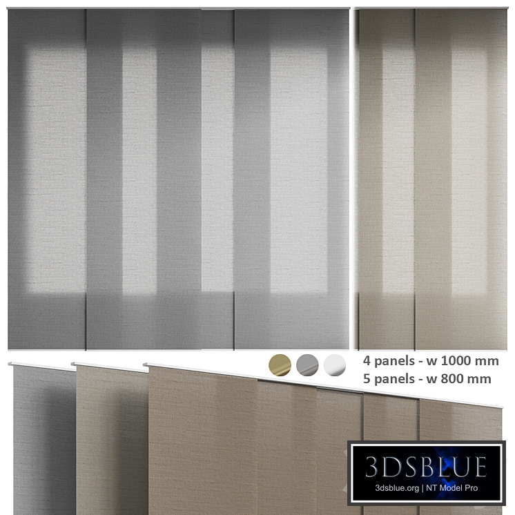 Fabric panel curtains