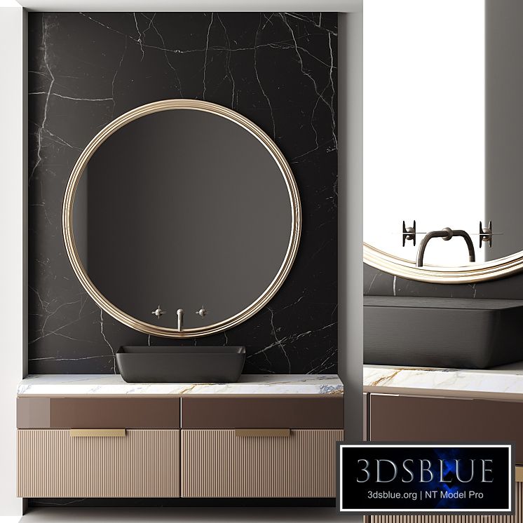 Bathroom furniture set 004