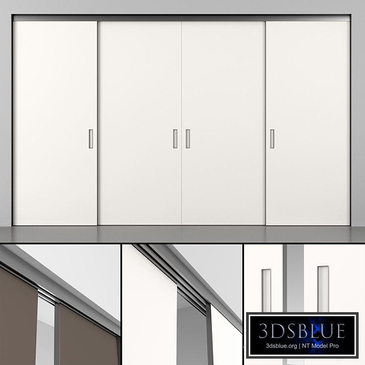 System of sliding partitions (panels) Rimadesio Graphis Plus