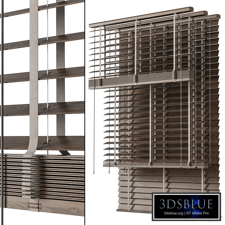 Wooden blinds Set 25