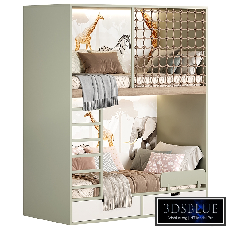 Bunk children bed