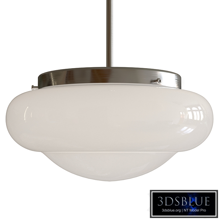 Factory232 pendant lamp with milky vintage shade