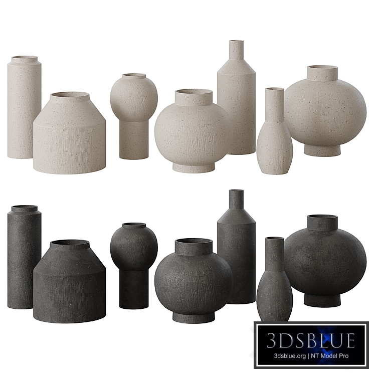RH Geometric vases set