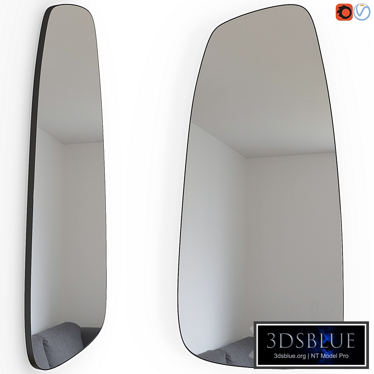 Edgar Extra illuminated shaped mirror