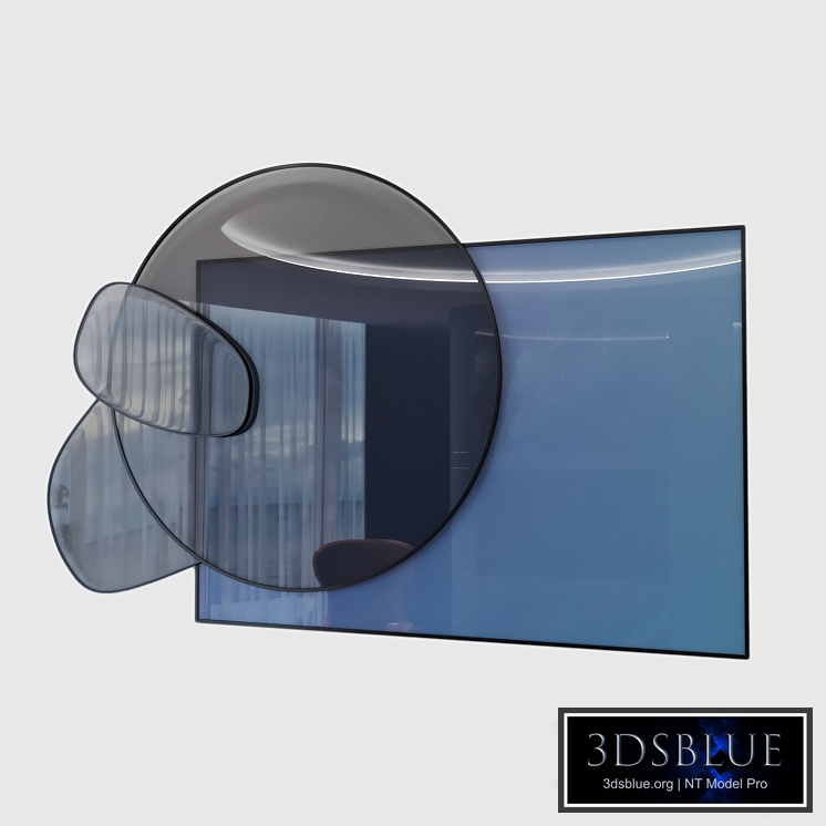 Glass composition on the wall