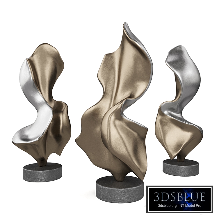 Metal leaf abstract art