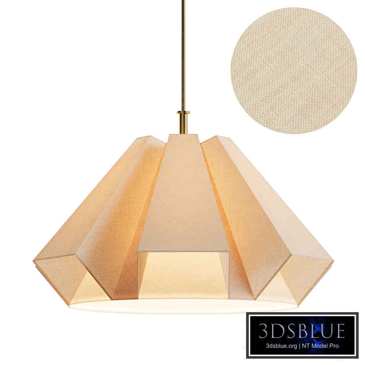 Gavin Geometric Linen Pendant by Crate and Barrel
