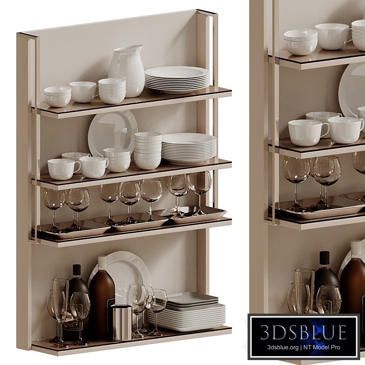Decorative set of dishes for the kitchen