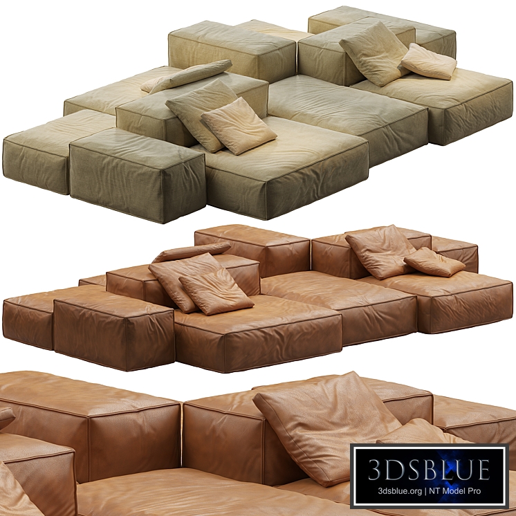 Modular Sofa Extrasoft from the Living Divani brand
