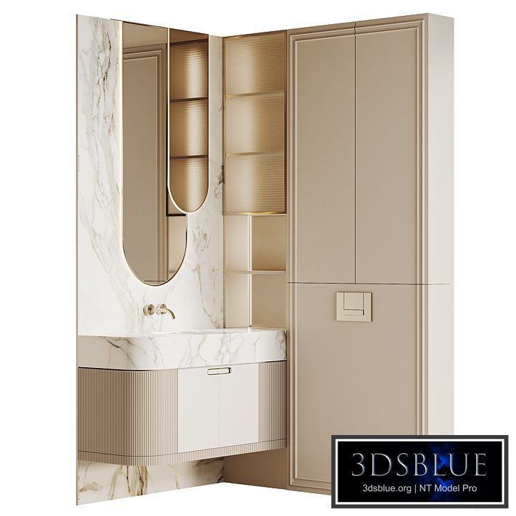 Bathroom furniture beige