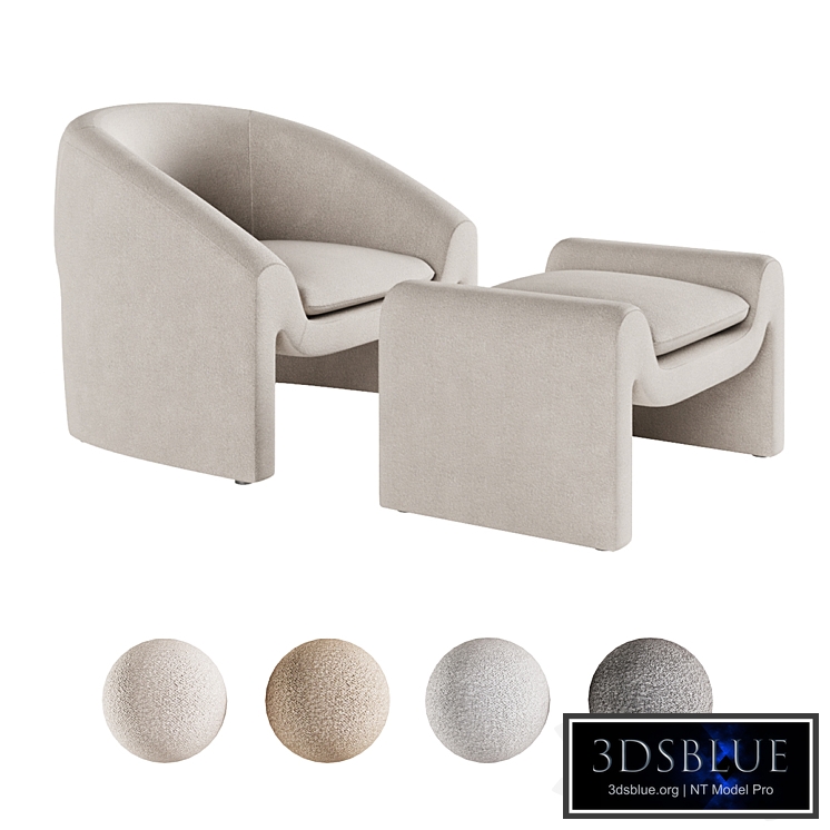 Bolia - Mielo armchair and footstool