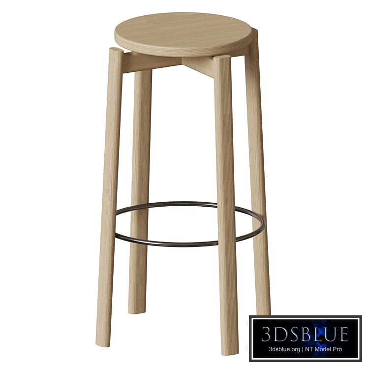 Passage Bar Stool Wood Seat