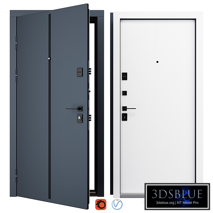 Entrance metal door Line (Fort)