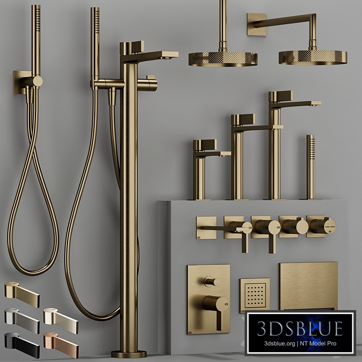 GESSI INVERSO RIGATO bathroom faucet set