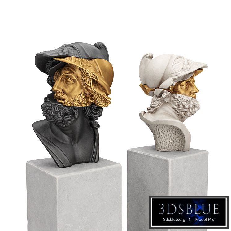 Menelaus golden slice sculpture