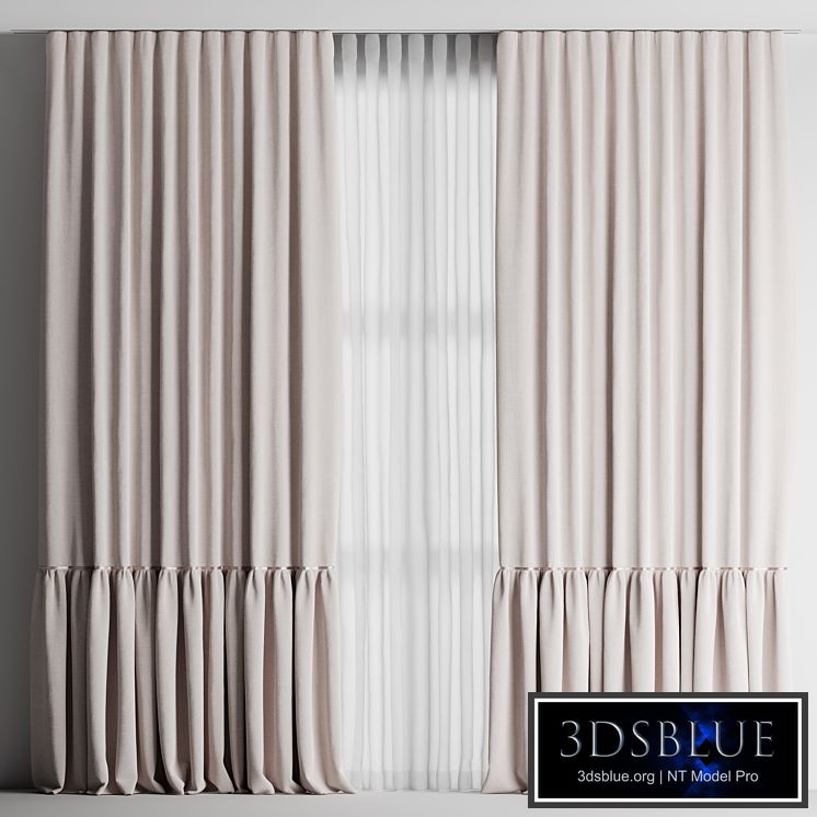 Curtains with tulle for the nursery