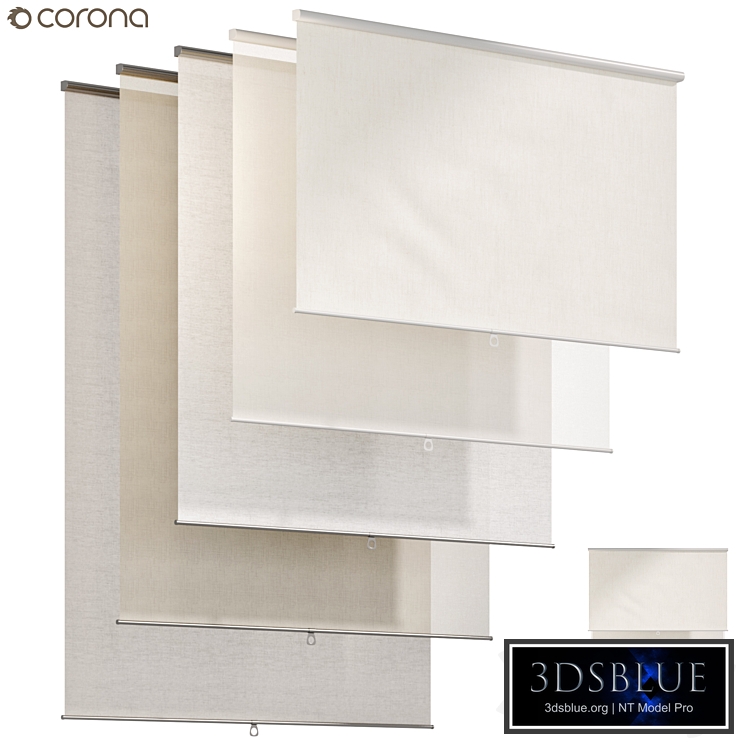 Roller blinds Curtains 02, Roller blinds