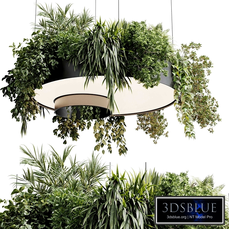 circle pot light pendant - plant light hanging 23