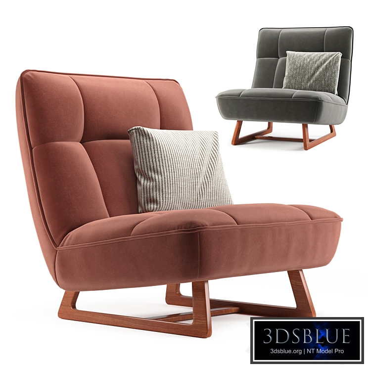 Armchair Ribs Velvet DIVAN.ru