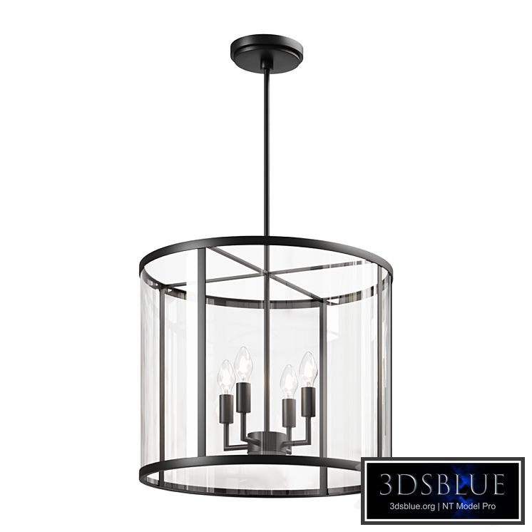 Pendant Chandelier Manor Outdoor Round Glass & Iron Pendant Pendant Light