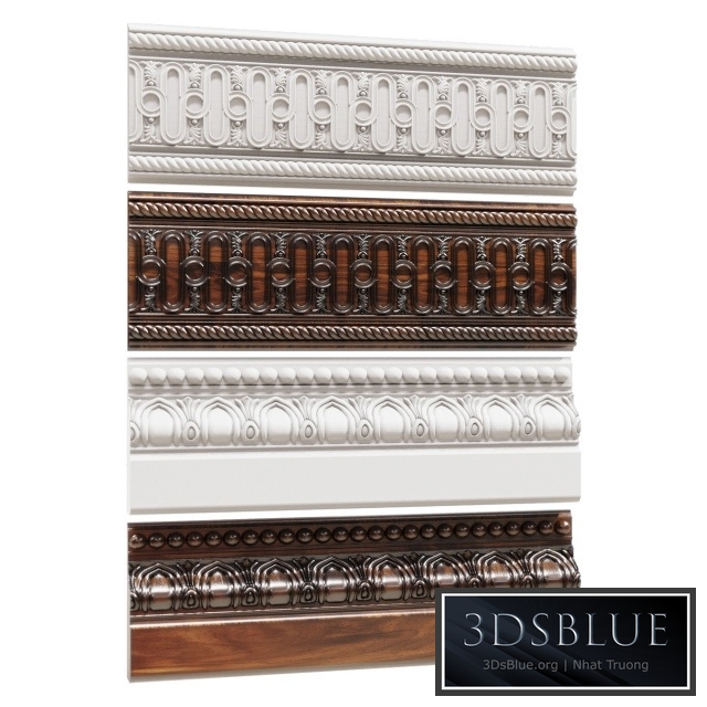 Set stucco moldings.