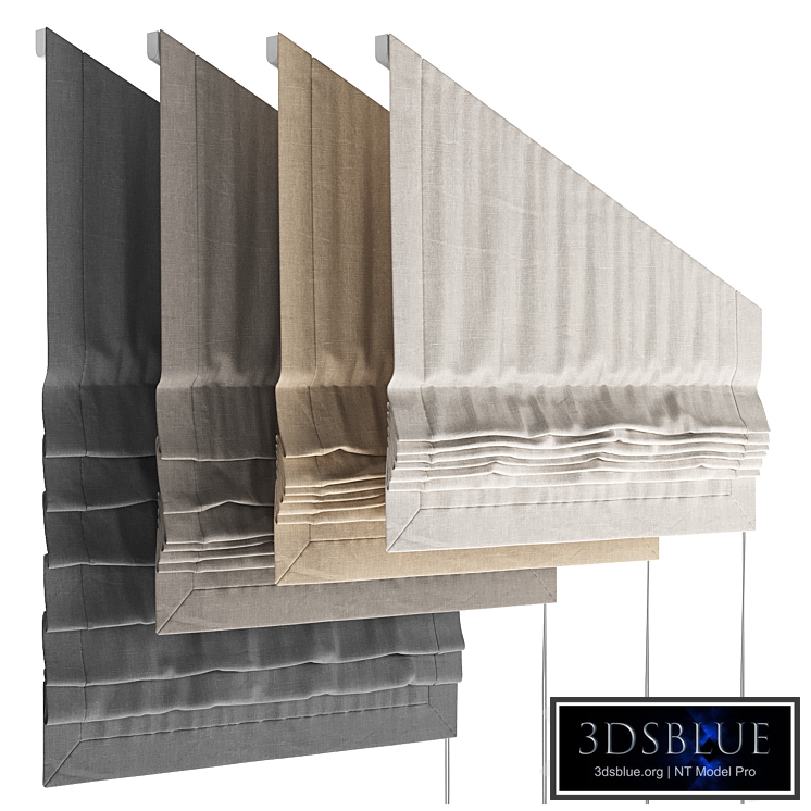 Roman blind for attic window 2