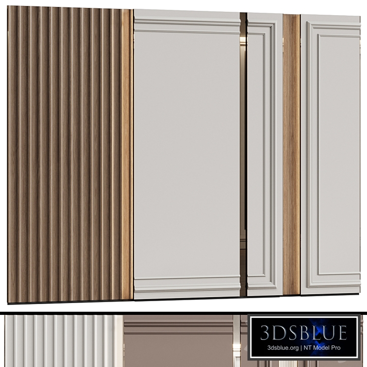 Wall panels in modern classic style 10