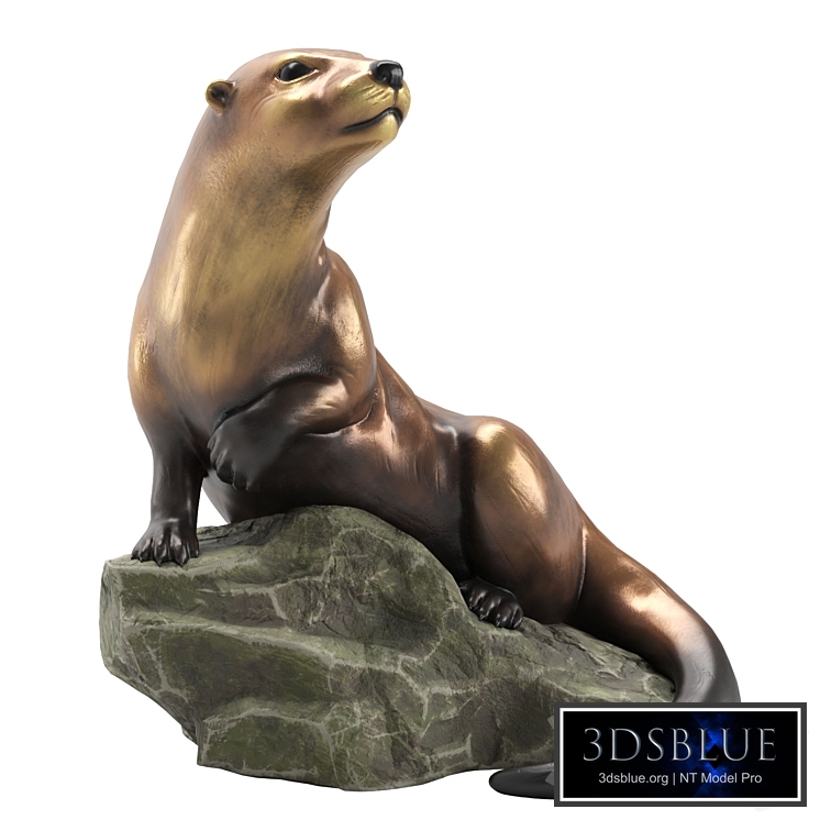Garden sculpture Otter