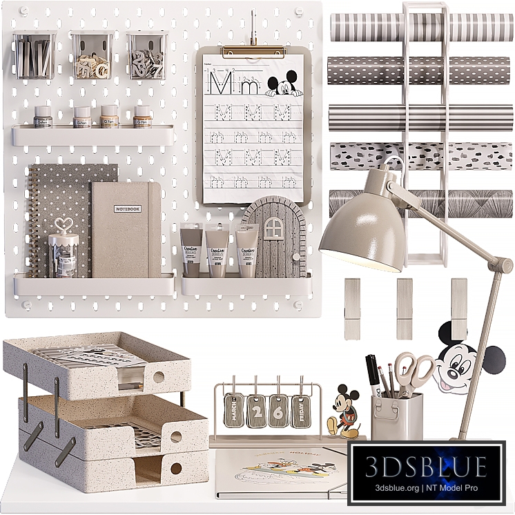 M Study Desk Decor and Pinboard For Teenager and Kids 01