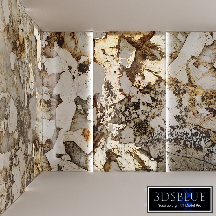 Patagonia Marble Slabs with backlit, bookmatch