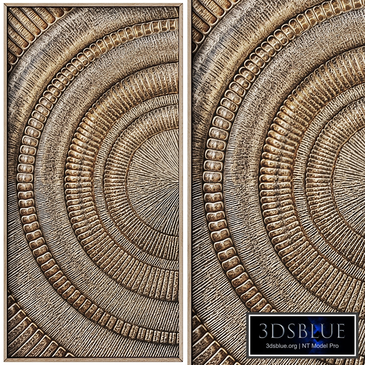 Decorative panel 3D ART RELIEF 77