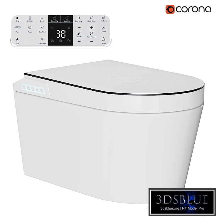 Modern Smart One-Piece Wall-Mounted Elongated Automatic Toilet