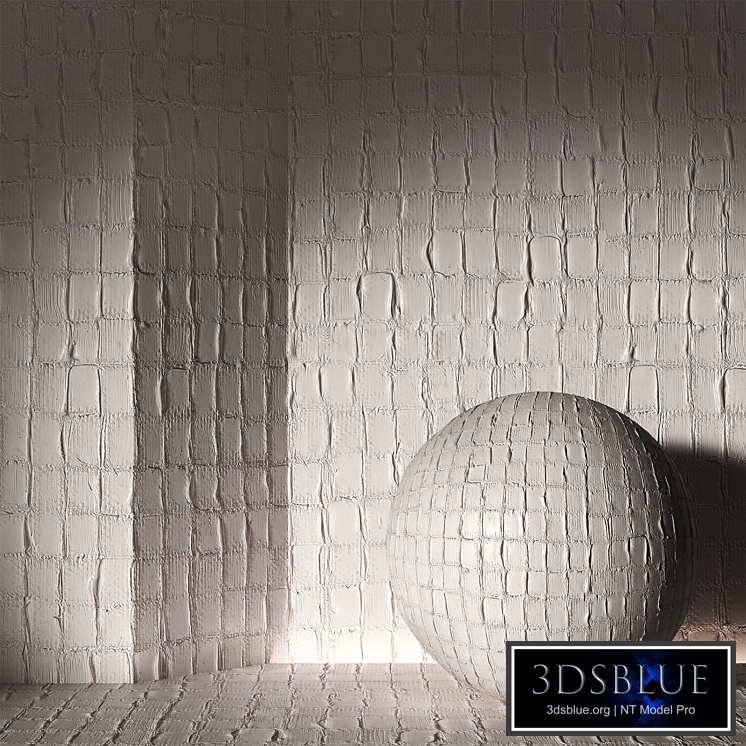 Plaster Patches seamless 4k material. Rough decorative wall finishing.