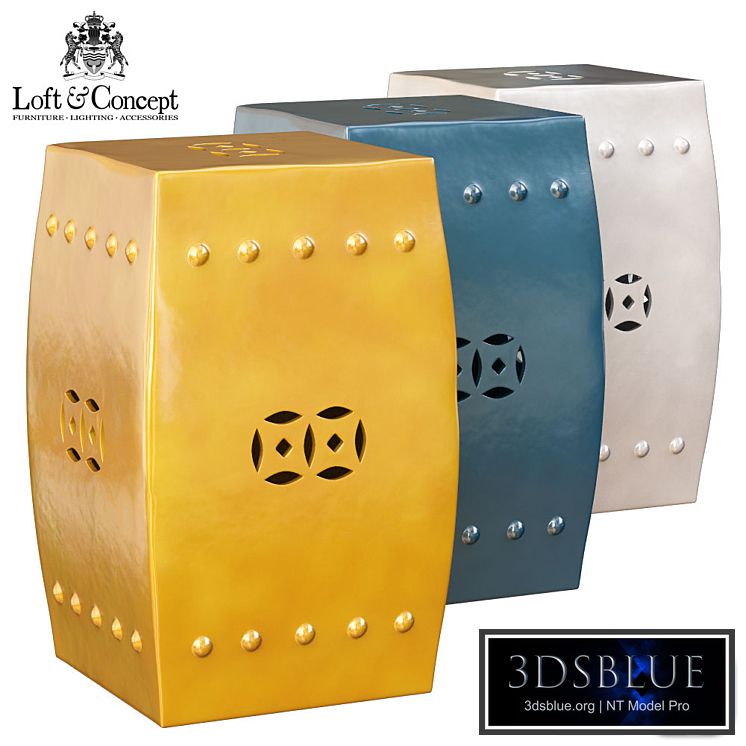 YELLOW CHINESE STOOL