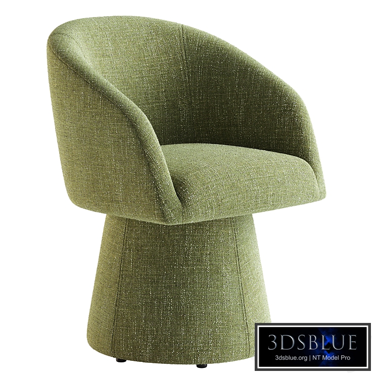 Kyo Chenille Upholstered Barrel Chair
