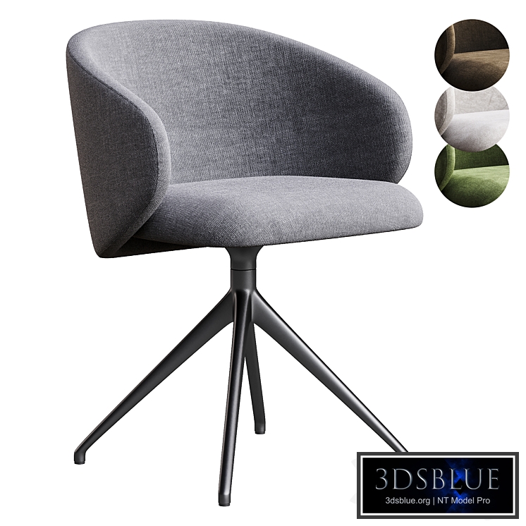 Tuka Upholstered Swivel Chair By Connubia