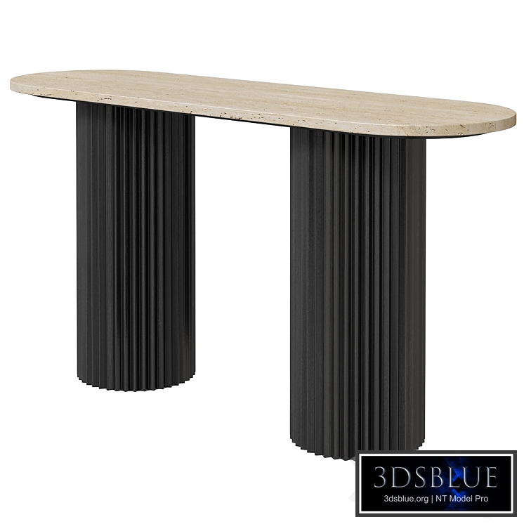 CFS Hampton fluted ribbed console