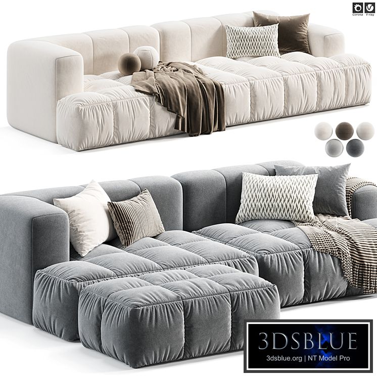 Julia Suede Fabric Soft Sofa by Casaspace