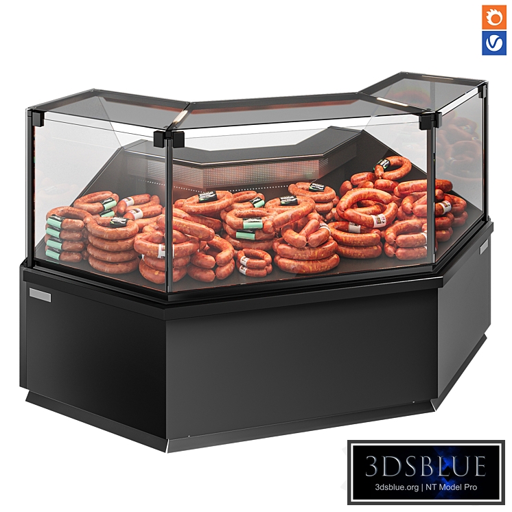 Refrigerators for meat corner section