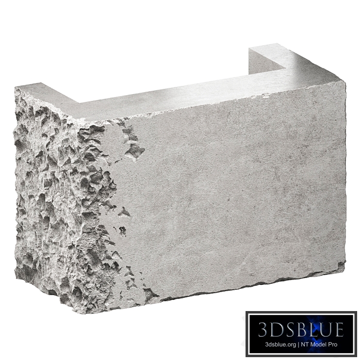 reception desk made of concrete 2