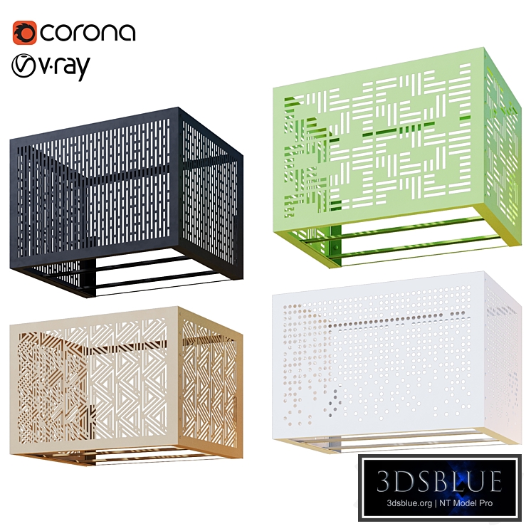 Baskets for air conditioning on the facade 3