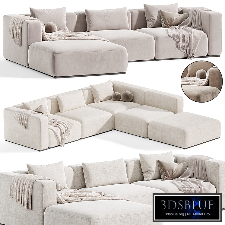 Poliform Shanghai Chaise Sofa By Poliform