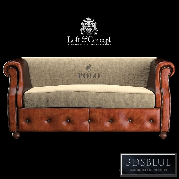 SOFA POLO BROWN LEATHER