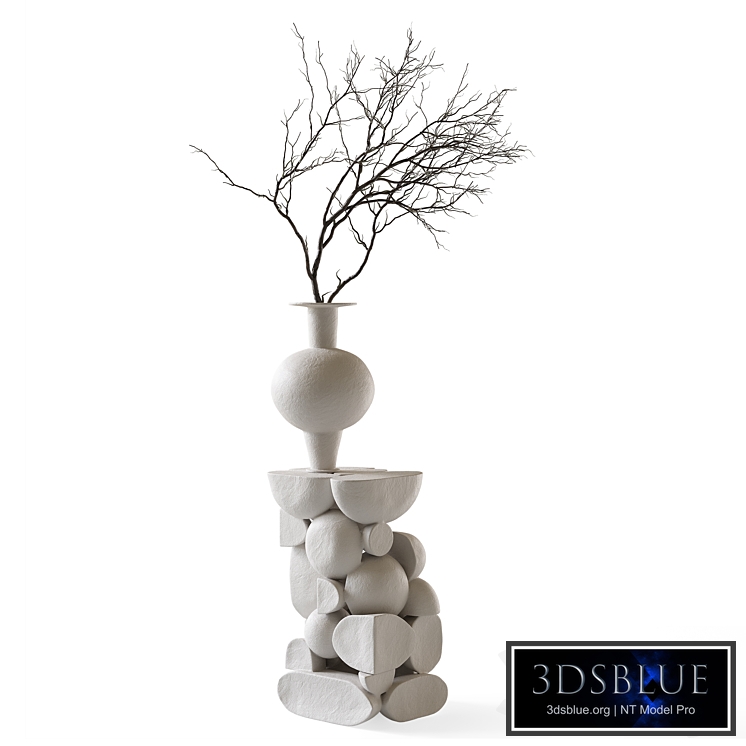 Re Jin Lee podium with branch in vase