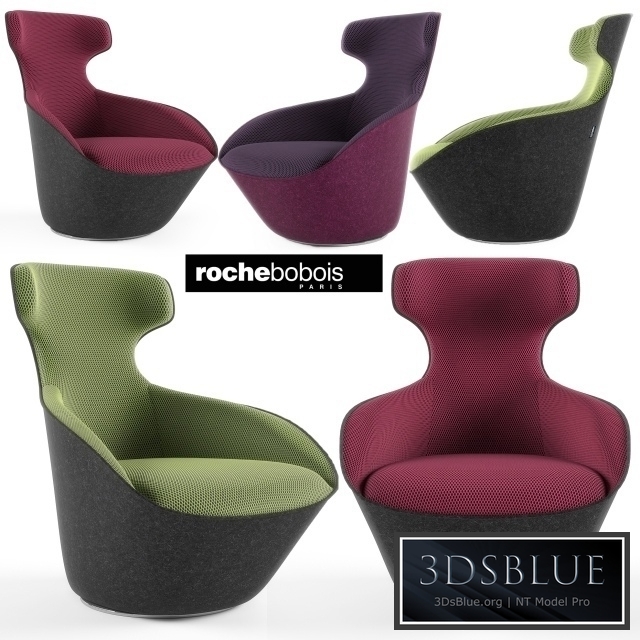 Armchair EDITO LOUNGE PIVOTING ARMCHAIR