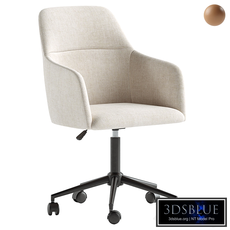 Asher Upholstered Swivel Desk Chair
