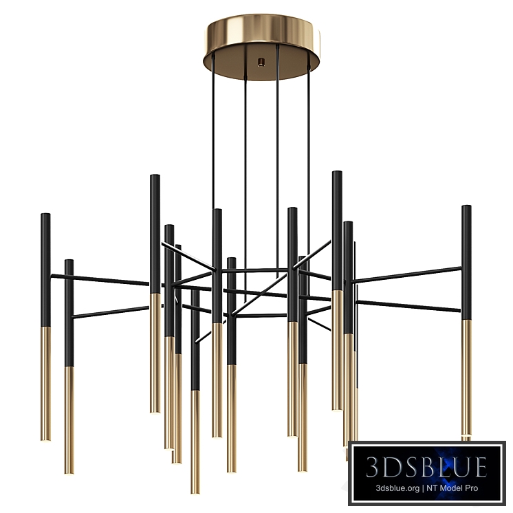 Metal Tubular Chandelier