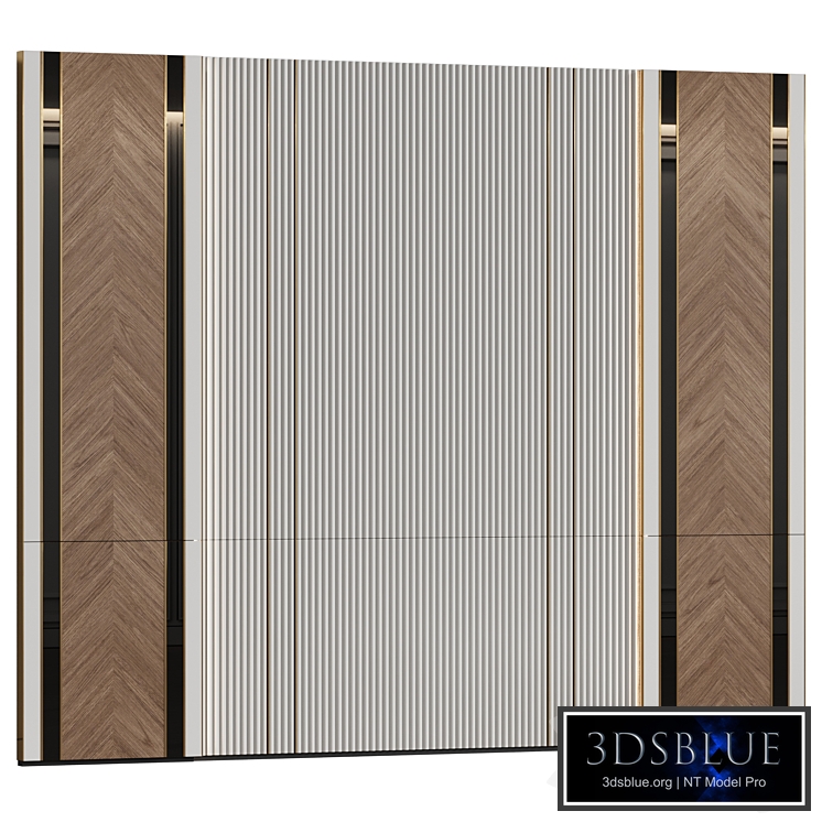 Wall panels in modern classic style 13