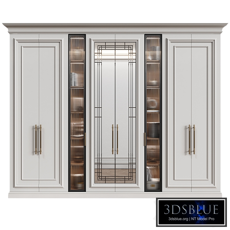 Modular wardrobe in neoclassical style 10